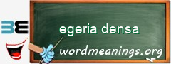 WordMeaning blackboard for egeria densa